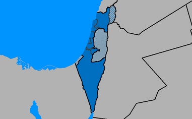 Map of Israel with regions ()