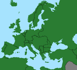 Map of Europe 1913