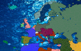 World War 1 Europe+ map