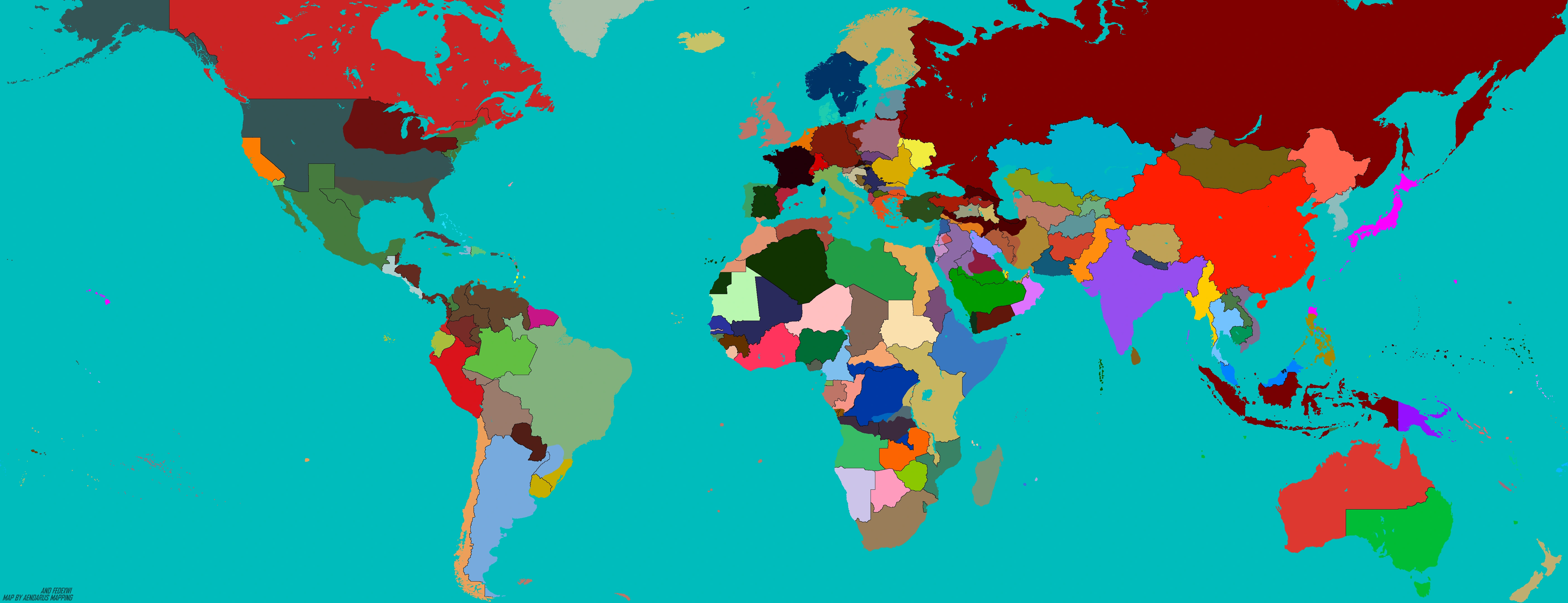Map of the world 2050