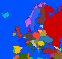 A map of europe by Hazarya