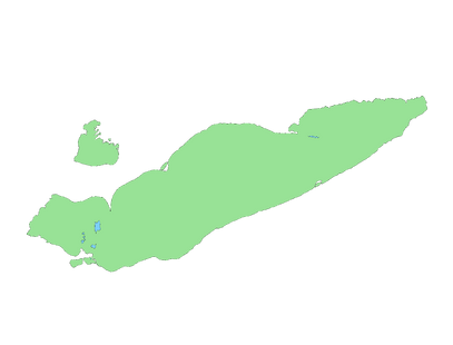 Large fantasy map based on Lake Erie