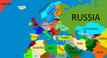 EU4 Color Inspired Map With Names (By Betelgeused)