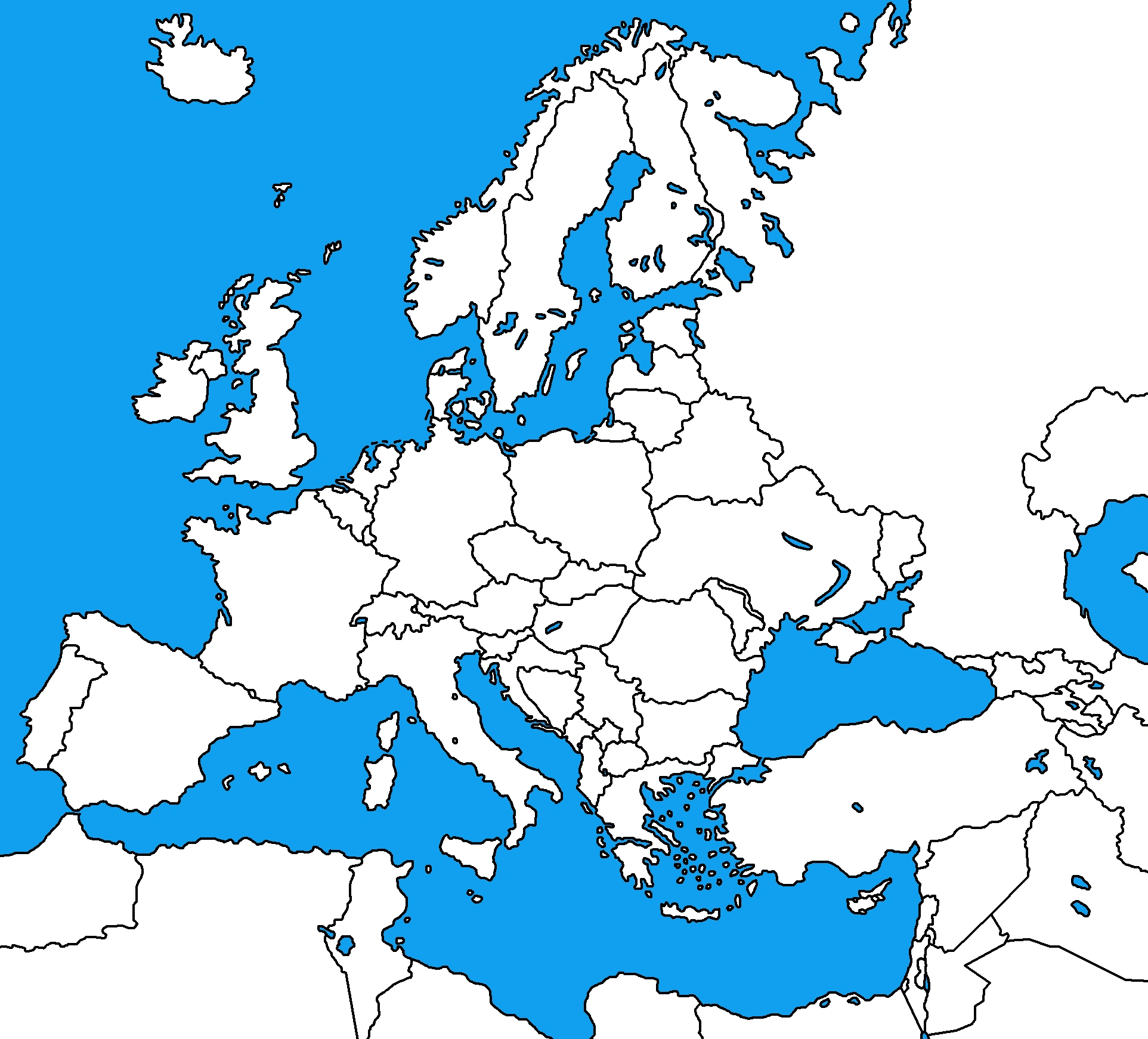 Map Of Europe Blank Maps For Mappers | Thefutureofeuropes Wiki | Fandom