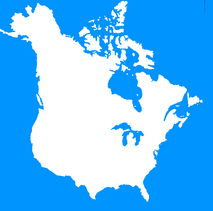 Blank North America Map by. ThatEbola-chan. Please credit if you want to use it.