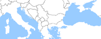 Map of the Balkans