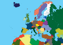 High detalied map of europe