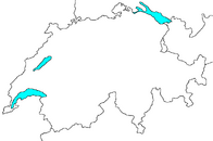 Blank map of Switzerland