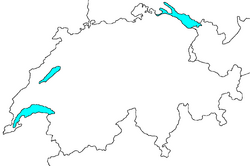 Blank Map of Switzerland