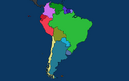 South America map(in colors)