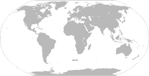 World map with other projection