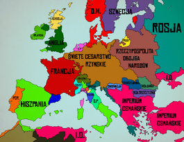 Mapa europy 1680