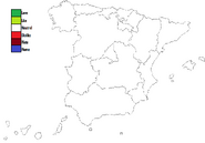 Spain Map Template