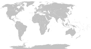Simple Blank Map of the World