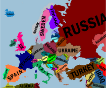 A Fully Coloured and Named Europe by ShadowPlagueXx Random Channel