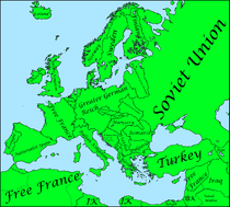 Map of Europe 1944 (no frontlines)