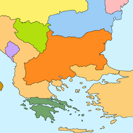 Balkan map Sanstefano Treaty