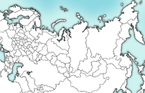 Blank map of Russia