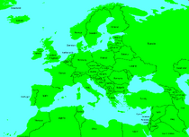 Present Europe map
