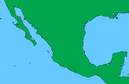 Map of Mexico with no borders.