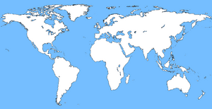 Blank map of the world by Mason Vank