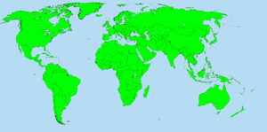 Green World Map