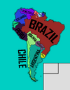 Advanced Map of South America by Dillan V. Mapping