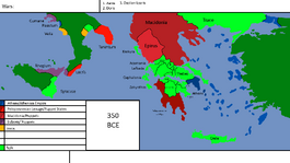 Greece in 350 BCE