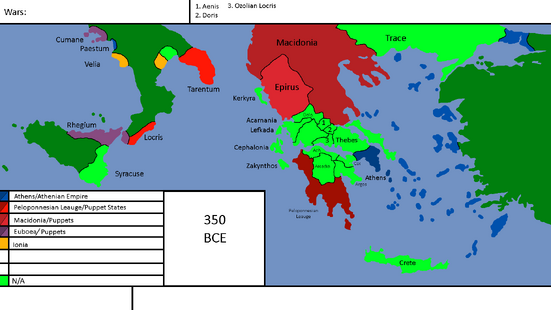 Greece in 350 BCE