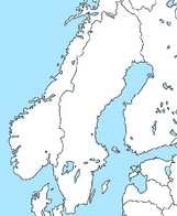 A map of Sweden