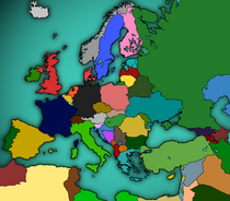 Galacks Coloured Map Of Europe