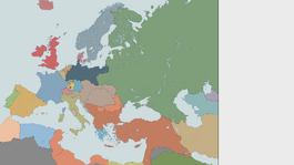 A map of Europe after North German Confederation was created (1867)