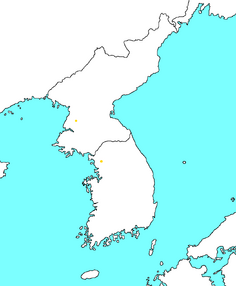 Map of Korea (Capitals included)