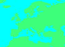 Blank map of Europe - No borders2