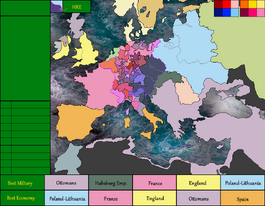 Europe map (beg. of 1600)