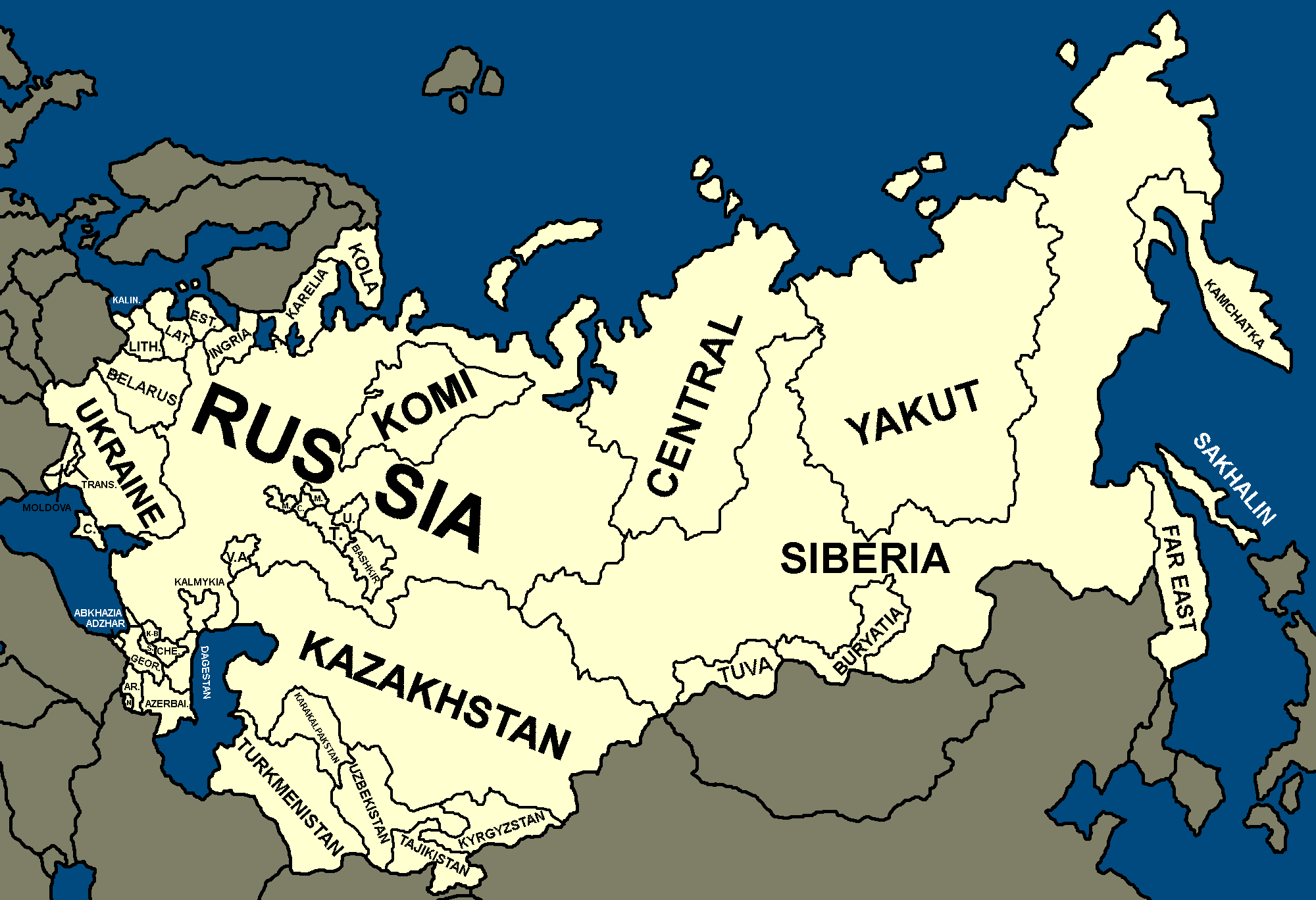 soviet union map