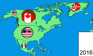 North America in countryballs