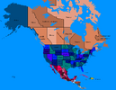 North America Political Map with Provinces/States/Territories by Ebola-chan Mapping