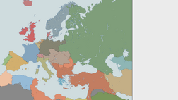 A map of Europe after the unification of Germany (1873)