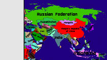 Map of Asia I'll use in my videos(Font: AR Destine)