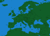 Europe with borders (1-pixeled borders)