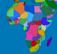 Africa map no layers
