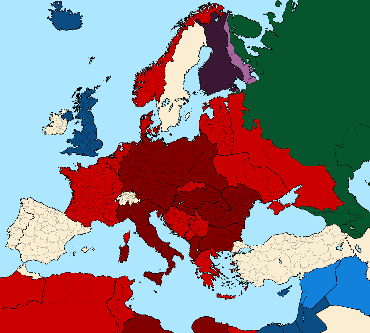 Политическая карта германии 1941 года