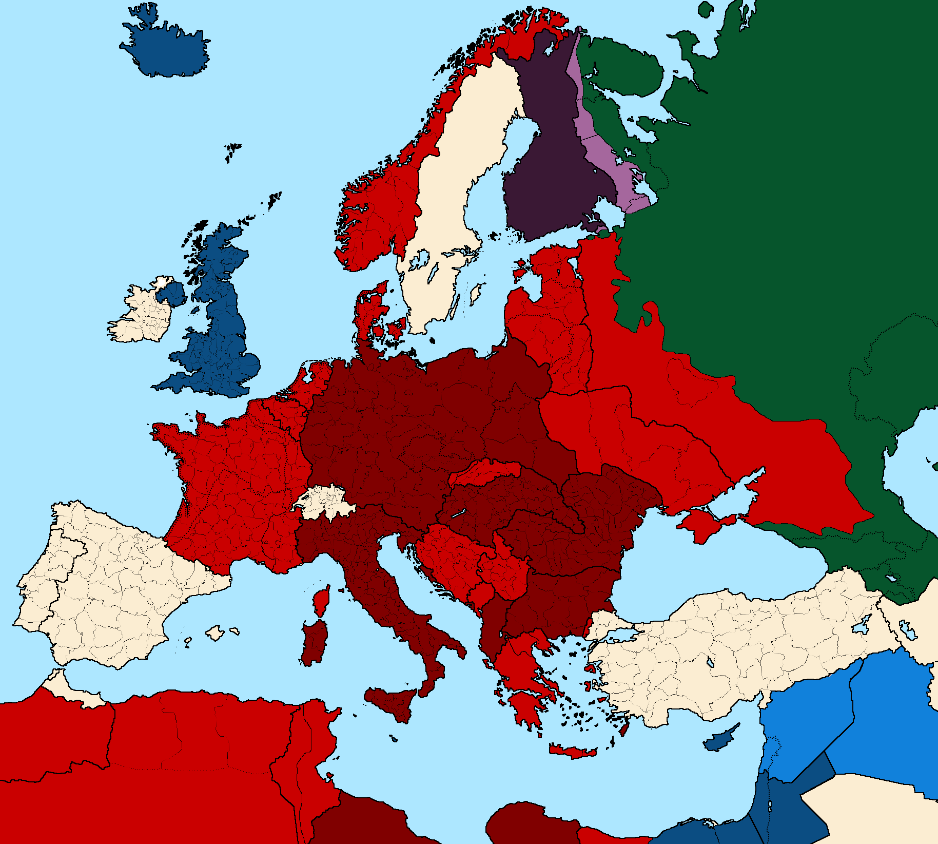 Карта европы 1942 для маппинга