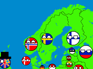 Map of Scandinavia and Surrounding Countries