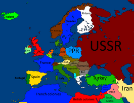 Europe 1950 Cold war