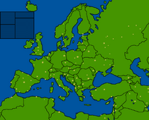Map of Europe (including Capitals and citys)