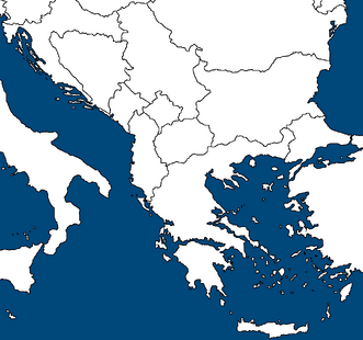 Blank Balkan Map By Srpska Mapping