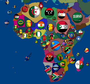 Countryball Map of Africa!