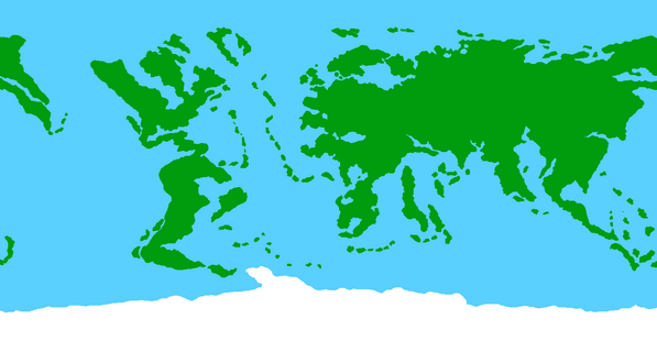 Possible look of Earth, 100 million years into the future. Made by IamCeeKae